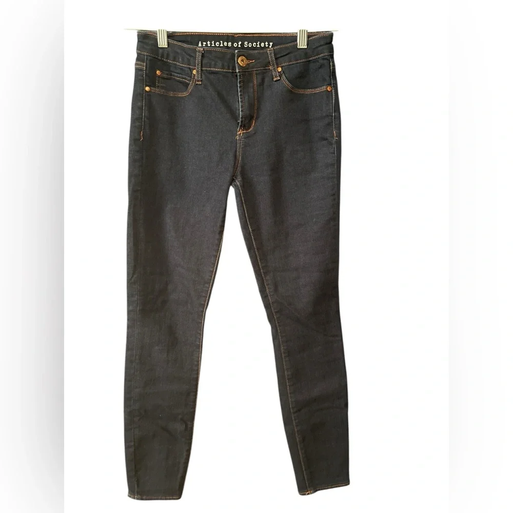 Articles Of Society Dark Blue Skinny Jeans - Picture 2 of 4